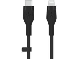 usb c 3 type c 3m -  Belkin BoostCharge USB-C for Lightning, 1x USB Type-C/1 x Lightning, 3 m, juoda - 3 nuotrauka