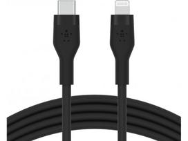 usb c 3 type c 3m -  Belkin BoostCharge USB-C for Lightning, 1x USB Type-C/1 x Lightning, 3 m, juoda - 4 nuotrauka