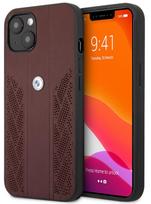 BMW "BMHCP13MRSPPR Leather Back Case iPhone 13" Red