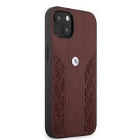 apple iphone 13 odinis deklas - BMW "BMHCP13MRSPPR Leather Back Case iPhone 13" Red - 3 nuotrauka