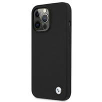 apple leather case 13 pro max - BMW "BMHCP13XSILBK Silicone Back Case iPhone 13 Pro Max" Black - 2 nuotrauka