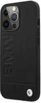 apple leather case 13 pro max - BMW "BMHCP13XSLLBK Leather Back Case iPhone 13 Pro Max" Black - 4 nuotrauka