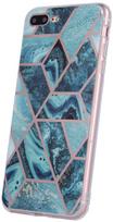 galaxy a21s telefonas - Fusion Accessories "Geometric Marble Case Galaxy A21S" Green - 1 nuotrauka