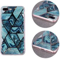 galaxy a21s telefonas - Fusion Accessories "Geometric Marble Case Galaxy A21S" Green - 3 nuotrauka