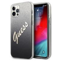 apple iphone 12 pro max, - Guess "GUHCP12LPCUGLSBK PC/ TPU Vintage Cover iPhone 12 Pro Max" Black - 1 nuotrauka