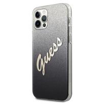 apple iphone 12 pro max, - Guess "GUHCP12LPCUGLSBK PC/ TPU Vintage Cover iPhone 12 Pro Max" Black - 2 nuotrauka