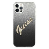 apple iphone 12 pro max, - Guess "GUHCP12LPCUGLSBK PC/ TPU Vintage Cover iPhone 12 Pro Max" Black - 3 nuotrauka