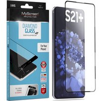 apsauginis stikliukas galaxy s21 - Myscreen Protector "Diamond Full Coveraged Tempered Glass Galaxy S21+ 5G" Black - 3 nuotrauka
