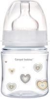 CANPOL BABIES buteliukas plataus kaklelio Easy Start Newborn Anti-colic 120ml 35/216 beige hearts