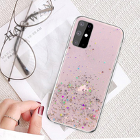 apple iphone 13 pink - Fusion Accessories "Glue Glitter Silicone Case iPhone 13 Pro Max" Pink - 2 nuotrauka