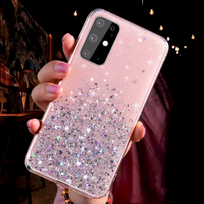 apple iphone 13 pink - Fusion Accessories "Glue Glitter Silicone Case iPhone 13 Pro Max" Pink - 5 nuotrauka