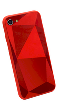 iphone 11 deklas - Fusion Accessories "Diamond Stone Back Case iPhone 11 Pro" Red - 2 nuotrauka