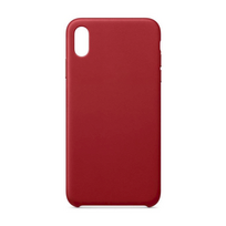 iphone case leather - Fusion Accessories "Eco Leather Case iPhone 12 / 12 Pro" Red - 1 nuotrauka