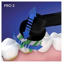 oral b duo - Elektrinis dantų šepetėlis Braun Pro 3 3900 Duo Pack, baltas/juodas - 3 nuotrauka
