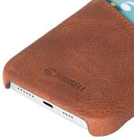 apple iphone 12 pro max, - Krusell Sunne CardCover Apple iPhone 12 Pro Max vintage cognac (62176) - 3 nuotrauka