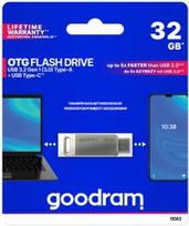 usb type c otg - USB atmintinė Goodram ODA3, sidabro, 32 GB - 2 nuotrauka