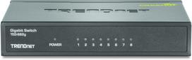 metalinis 0 8 - TRENDNET 8-Port Gigabit GREENnet Switch | TEG-S82G - 1 nuotrauka