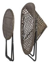 ermitazas lauko baldai - Home4you Turku Folding Table And 2 Chairs Set Grey - 2 nuotrauka