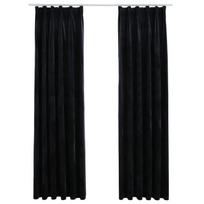 Naktinės užuolaidos VLX Velvet 134494, juodos, 1400 mm x 2450 mm