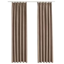 Naktinės užuolaidos VLX Blackout 134480, rudos, 1400 mm x 2250 mm