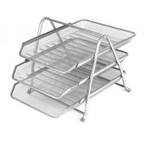 Dokumentų lentynėlė Forpus Horizontal Tray, sidabro