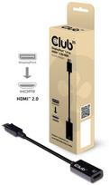 displayport 1.4 to hdmi 2.1 adapter - Club 3D DisplayPort 1.4 - HDMI 2.0b HDR Active Adapter Black - 1 nuotrauka