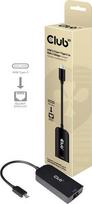 usb kabelis 10m - Club 3D Network Adapter USB-C 3.2 Gen1 To RJ45 2.5Gbps Black - 2 nuotrauka