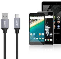 usb c pakrovejas 2m - Aukey Cable USB / USB-C 2m Black - 6 nuotrauka