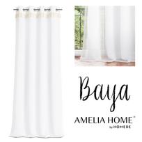 uzuolaidos 250 cm - Dieninės užuolaidos AmeliaHome Baya, baltos, 1400 mm x 2500 mm - 2 nuotrauka