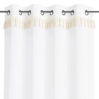 uzuolaidos 250 cm - Dieninės užuolaidos AmeliaHome Baya, baltos, 1400 mm x 2500 mm - 3 nuotrauka