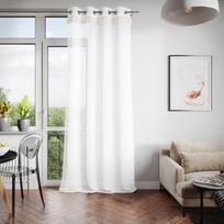 uzuolaidos 250 cm - Dieninės užuolaidos AmeliaHome Baya, baltos, 1400 mm x 2500 mm - 4 nuotrauka