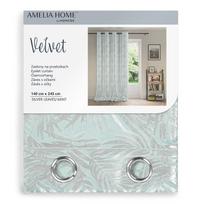 velvet uzuolaidos - Naktinės užuolaidos AmeliaHome Velvet, sidabro, 1400 mm x 2450 mm - 3 nuotrauka