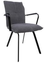 Valgomojo kėdė Home4you Eddy 10336, juoda/pilka