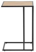 lauko stalai senukai - Lauko stalas Home4you Seaford Oak Black, 43 x 35 x 63 cm - 2 nuotrauka
