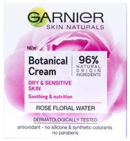 rozenis - Garnier Botanical Cream minkštinamasis veido kremas su rožių vandeniu - 50 ml. - 1 nuotrauka