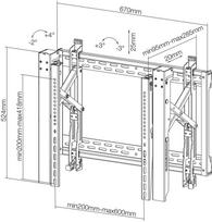 sieninis tv stovas - NewStar Wall Mount For TV 32 - 70'' - 11 nuotrauka
