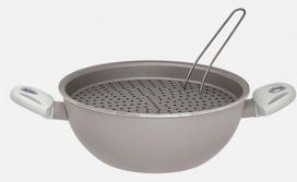 wok keptuves 24 - Pensofal White Diamond Vapsi 24cm (2 Handles W/LID) 6316 - 2 nuotrauka