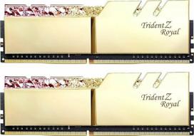 G.Skill DDR4 - 32 GB -3600 - CL - 16 - Dual Kit, Trident Z Royal (auksinis, F4-3600C16D-32GTRGC)