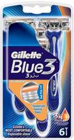 gillette blue 3 - Gillette Blue 3 vienkartiniai skustuvai 6 vnt. - 1 nuotrauka