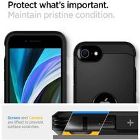 iphone 8 deklas - Spigen Tough Armor Back Case For Apple iPhone 7/8/SE 2020 Black - 4 nuotrauka