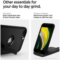 iphone 8 deklas - Spigen Tough Armor Back Case For Apple iPhone 7/8/SE 2020 Black - 5 nuotrauka