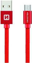 usb 3 0 3m - Swissten Textile Micro USB Data and Charging Cable 3m Red - 2 nuotrauka
