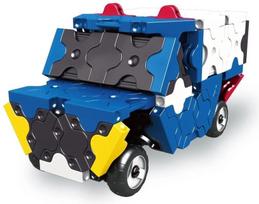 konstruktorius laq - Konstruktorių rinkinys LaQ „Hamacron Constructor Police Car“ - 3 nuotrauka
