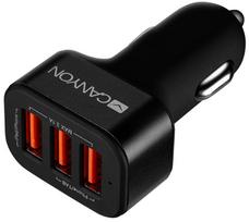 Canyon Triple USB Car Charger Black