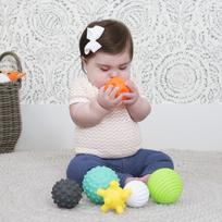 lavinamieji kamuoliukai - Lavinimo žaislas Infantino Textured Multi Ball Set, 6 vnt. - 4 nuotrauka