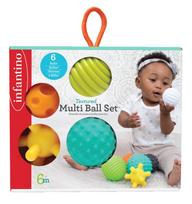 lavinamieji kamuoliukai - Lavinimo žaislas Infantino Textured Multi Ball Set, 6 vnt. - 5 nuotrauka