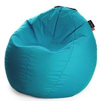 Sėdmaišis Qubo™ Comfort 80, gobelenas, šviesiai mėlynas