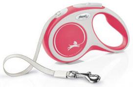 pavadelis flexi s 5m - FLEXI New Comfort S Tape 5 m red automatinis pavadėlis - 1 nuotrauka
