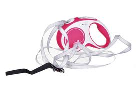 pavadelis flexi s 5m - FLEXI New Comfort S Tape 5 m red automatinis pavadėlis - 2 nuotrauka