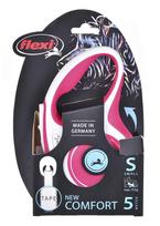 pavadelis flexi s 5m - FLEXI New Comfort S Tape 5 m red automatinis pavadėlis - 3 nuotrauka